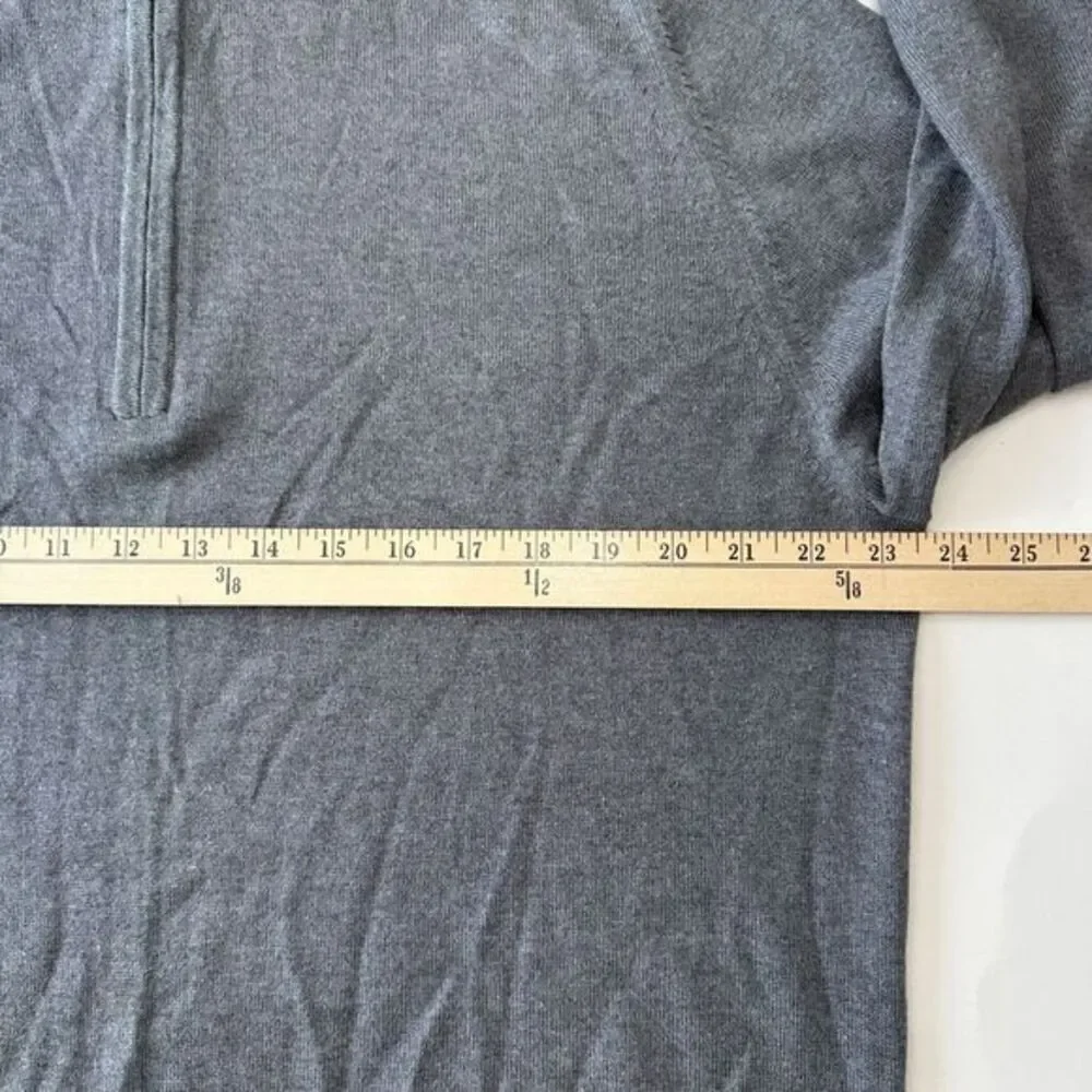 Banana Republic Silk Cashmere Quarter Zip‎ Mock Neck Sweater Pullover Mens XL